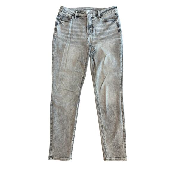 OLD NAVY GRAY ROCKSTAR SUPER SKINNY JEANS SIZE 10 - Picture 1 of 6